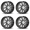 Set 4 16" Platinum 437U Genesis  16x7 Wheels 5x108 5x4.50 +40mm