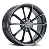 17" Platinum 457GN Revelation 17x8 5x100 Gloss Gun Metal Grey Wheel 35mm Rim