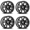 Set 4 17" Mamba 599B M27  17x9 Wheels 5x5.50 +12mm