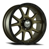 17" Mamba 599BZ M27 17x9 6x5.5 Matte Bronze w/ Black Lip Wheel 12mm Truck Rim