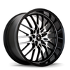 18" Konig 16MB Lace 18x8 5x4.5 Gloss Black with Machined Face Wheel 35mm Rim