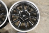 Set 4 18" Ridler 650 18x8 Matte Black Polished Lip 5x4.5 Wheels 0mm Rims