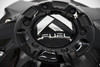 Fuel 8 Lug Gloss Black Wheel Center Cap 1001-63GB w/ Extender 1001-63GBKIT5