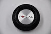 FOCAL Gloss Black w/ Machined Inset Wheel Center Cap Hub Cap A89-9177BK 2.5"