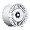 Asanti Black ABL-40 Tiara 22x10.5 5x4.25 5x4.5 Chrome Wheel 22" 45mm Rim