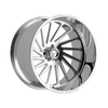 24" Fittipaldi Off Road FTF503P 24x14 Polished 5x5 Wheel -76mm For Jeep Rim