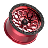 17" Fittipaldi Off Road FT101RTB 17x9 Red Tint Black Wheel 6x135 -12mm Truck Rim