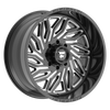 24" Fittipaldi Off Road FA13BM 24x12 Gloss Black Milled 8x170 Wheel -44mm Rim