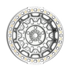 17" Fittipaldi Off Road FB150M 17x9 Machined Silver Wheel 5x5 -15mm For Jeep Rim