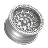 Set 4 17" Fittipaldi Off Road FB150M 17x9 Machined Silver Wheels 6x5.5 -15mm Rim