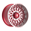 Set 4 22" Fittipaldi Off Road FA07MR 22x12 Machined Red 6x135 6x5.5 -44mm Wheels