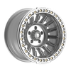 Set 4 17" Fittipaldi Off Road FB152M 17x9 Machined Silver Wheels 6x5.5 -38mm Rim