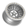Set 4 17" Fittipaldi Off Road FB152M 17x9 Machined Silver Wheels 6x5.5 -38mm Rim