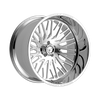 Set 4 24" Fittipaldi Off Road FTF500P 24x14 Polished 5x5 Wheels -76mm Truck Rims