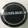 Borbet gloss black snap-in center cap 74404 5348 replacement wheel hub cap for custom alloy wheels with secure OEM-style fitment and factory gloss black finish.