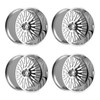 Set 4 26" Fittipaldi Off Road FTF505P 26x16 Polished 8x6.50 Wheels -101mm Rims