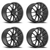 Set 4 19" Fittipaldi 360G 19x8.5 Gloss Graphite 5x112 Wheels 45mm Rims