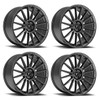 Set 4 22" Fittipaldi 363G 22x9.5 Gloss Graphite 5x120 Wheels 38mm Rims