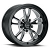 Set 4 15" Vision American Muscle 149 Patriot Gloss Black Milled 5x4.5 Wheel -25mm