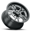 Set 4 15" Vision American Muscle 149 Patriot Gloss Black Milled 5x4.75 Wheel 0mm