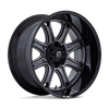 Fuel 1PC Darkstar 20x9 8x6.5 Matte Gunmetal With Black Lip Wheel 20" 1mm Rim