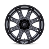 20" Fuel Darkstar 20x9 6x4.5 6x5.5 1mm Wheel Matte Gunmetal Black Lip Rim
