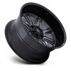 20" Fuel 1PC Darkstar 20x9 8x180 1mm Matte Gunmetal Black Lip For Chevy GMC Rim