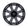 20" Fuel 1PC Darkstar 20x9 8x180 1mm Matte Gunmetal Black Lip For Chevy GMC Rim