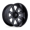 22" Fuel Darkstar 22x10 8x6.5 -18mm Wheel Matte Gunmetal Black Lip Lifted Rim