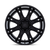 20" Fuel Darkstar 20x10 8x170 -18mm Wheel Matte Black Gloss Black Lip For Ford
