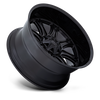 24" Fuel Darkstar 24x12 8x180 -44mm Matte Black Gloss Black Lip For Chevy GMC