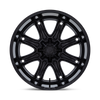20" Fuel Darkstar 20x9 8x6.5 1mm Wheel Matte Black Gloss Black Lip Truck Rim