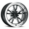 Set 4 17" Vision 149 Patriot Gloss Black Milled Spoke Polished Lip 17x4.5 Wheels 5x4.75 (5x120.65) -24mm Rims