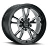 Set 4 17" Vision American Muscle 149 Patriot Gloss Black Milled 5x4.75 Wheel 0mm