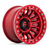 Set 4 Fuel FC125 Rincon Beadlock 17x9 8x6.5 Candy Red Wheels 17" -38mm Rims