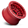 Set 4 Fuel FC125 Rincon Beadlock 17x9 8x6.5 Candy Red Wheels 17" -38mm Rims