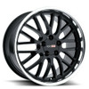 Cray Manta 19x10.5 5x4.75 Gloss Black W/ Mirror Cut Lip Wheel 19" 65mm Rim