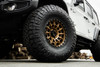 Set 4 17" KMC KM547 Carnage 17x9 5x5 Matte Bronze Black Lip Wheels 0mm Rims