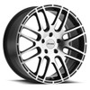 Petrol P6A 19x8 5x112 Gloss Black W/ Machined Cut Face Wheel 19" 40mm Rim