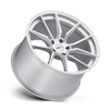 Set 4 Cray Spider 20x9.5 5x4.75 Silver W/ Mirror Cut Face Wheels 20" 56mm Rims