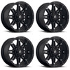 Set 4 18" Fuel D531 Hostage 18x9 6x135 6x5.51mm  Matte Black Wheels Truck Rims