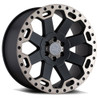 Set 4 Black Rhino Warlord 17x9 6x5.5 Black W  Machined Tint Wheels 17" -12mm