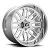 Set of 4 Fuel Ignite D721 20x10 6x135 1mm High Luster Polished Truck SUV Wheels