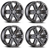 Set 4 Black Rhino Wanaka 18x9 6x5.5 Gunmetal Brushed & Gunmetal Wheels 18" 12mm
