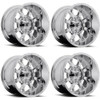 Set 4 Fuel D516 Krank 20x9 8x170 Chrome Plated Wheels 20" 1mm Rims