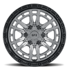 Set 4 20" Voxx G-FX TR-24 Matte Grey Matte Black Lip 20x9 6x135 6x5.5 12mm Rims