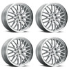 Set 4 19" Voxx Masi Silver Mirror Mach Lip Wheels 19x8.5 5x120 35mm Rims