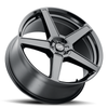 20" Voxx MG5 Gloss Black Wheel 20x9 5x115 5x120 20mm Rim