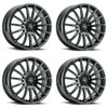 Set 4 17" Voxx Casina Gloss Black Wheels 17x7.5 5x98 5x105 40mm Rims