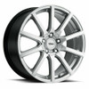Set 4 17" Voxx Este Bright Silver Wheels 17x7.5 5x4.25 5x4.5 40mm Rims